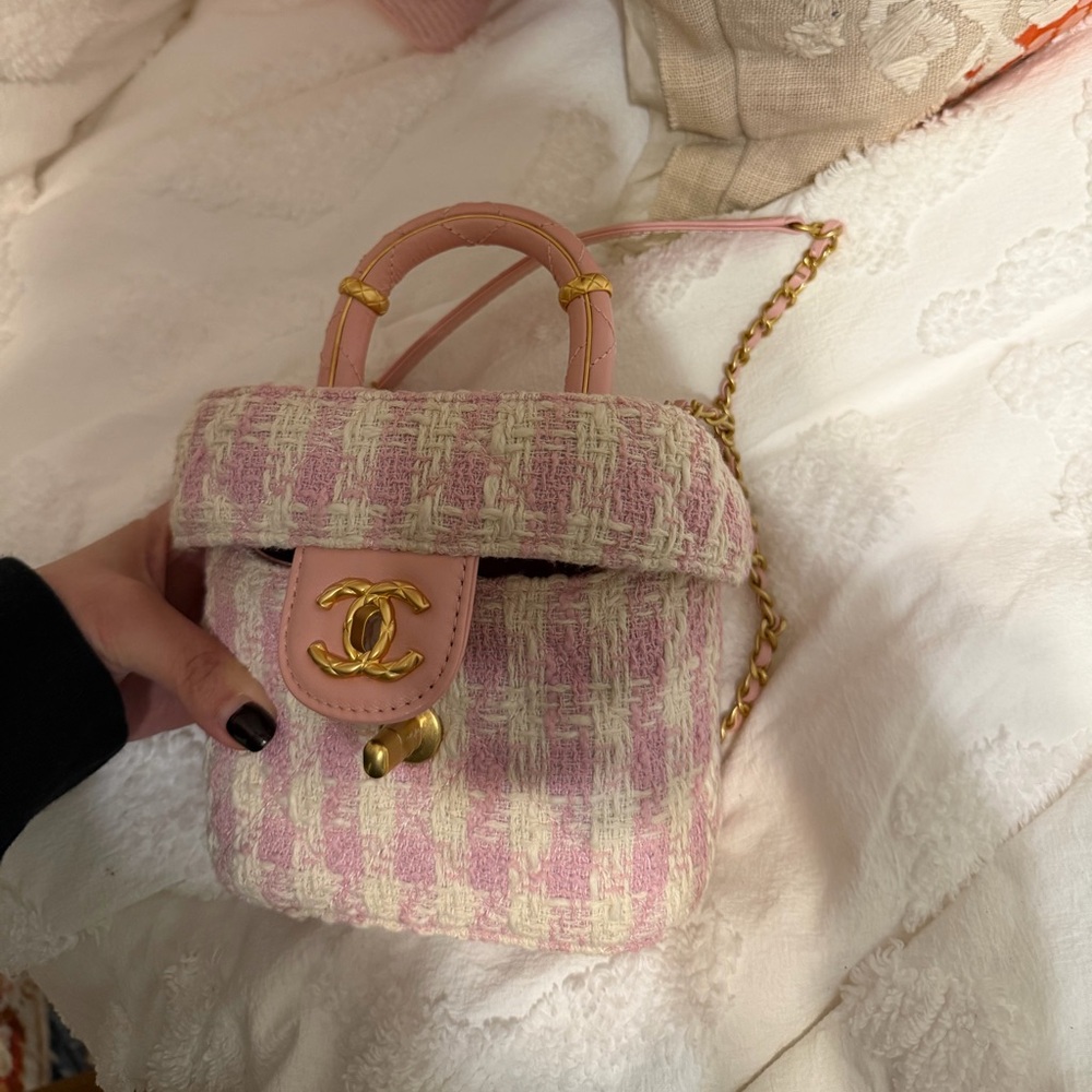 Pink Chanel Tweed Bag